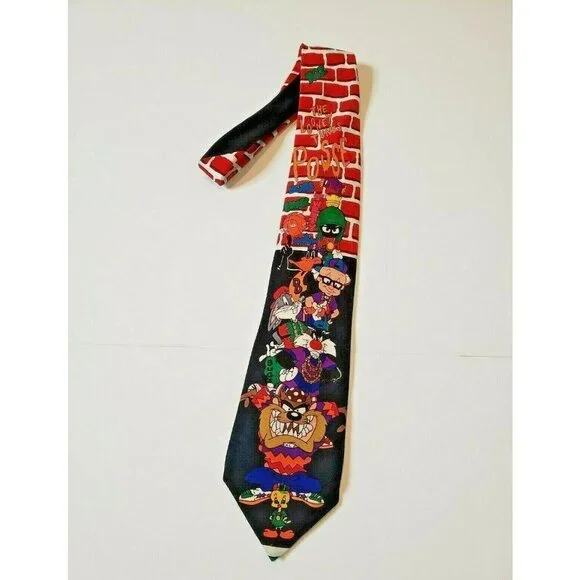 The Looney Tunes Posse 90s Vintage Necktie Tie - Picture 1 of 7